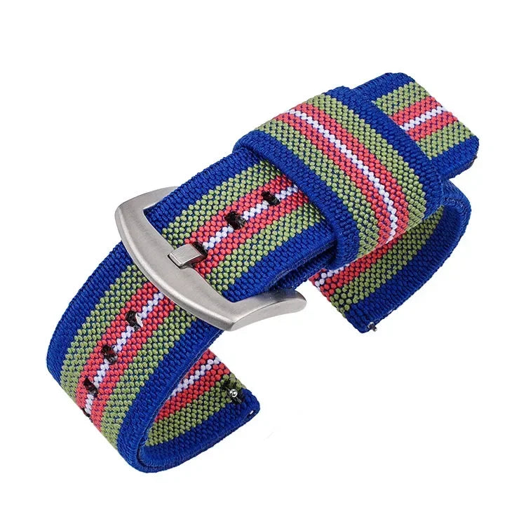 Bracelet de montre en Nylon 18mm 20mm 22mm 24mm bracelet élastique tissé armée pour Seiko bracelet à dégagement rapide bracelet de montre de Sport militaire pour hommes