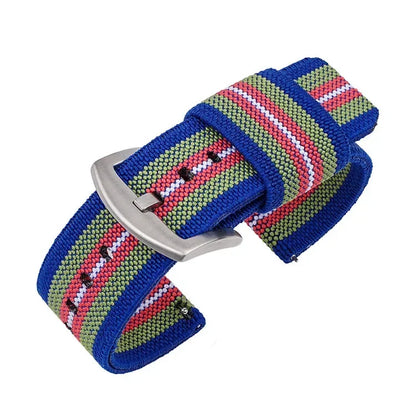 Bracelet de montre en Nylon 18mm 20mm 22mm 24mm bracelet élastique tissé armée pour Seiko bracelet à dégagement rapide bracelet de montre de Sport militaire pour hommes