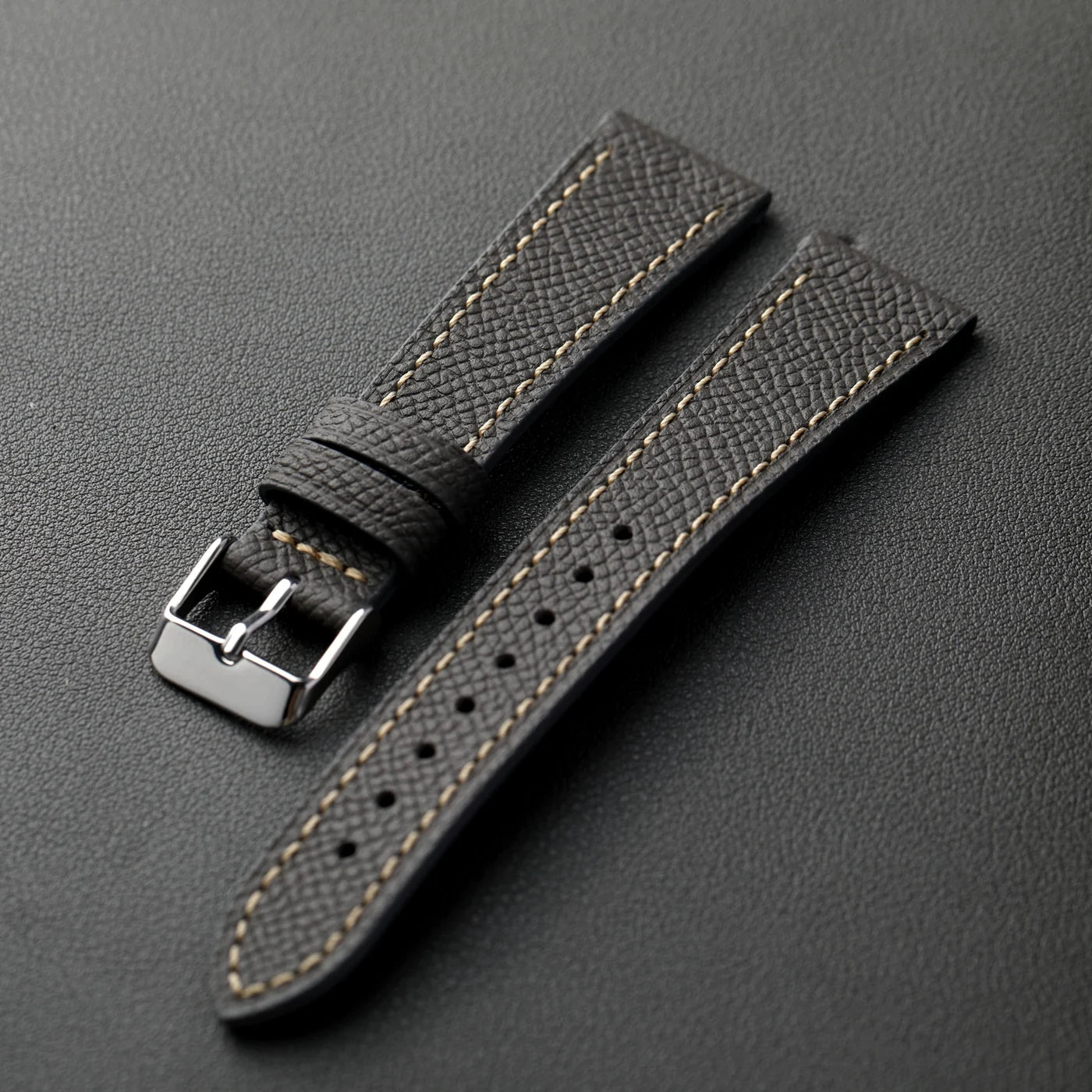 Cinturino in pelle con motivo a palmo fatto a mano, di alta gamma 18 19 20 21 22MM, cinturino morbido da uomo in pelle di vacchetta a strato superiore, cinturino per orologio in stile retrò