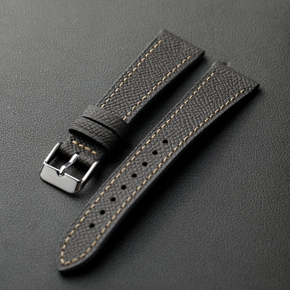Cinturino in pelle con motivo a palmo fatto a mano, di alta gamma 18 19 20 21 22MM, cinturino morbido da uomo in pelle di vacchetta a strato superiore, cinturino per orologio in stile retrò