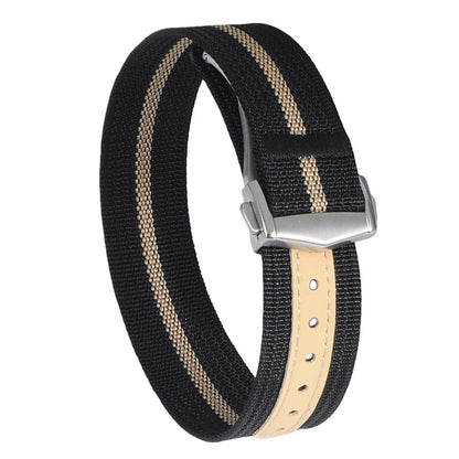 Canvas and Nylon Watch Strap, 20mm 22mm, for Omega X Swatch MoonSwatch, for Seiko, for Men and Women, Sport, Waterproof, Folding Buckle