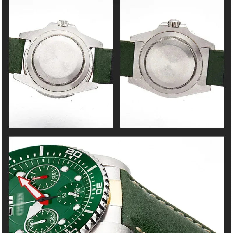 Datejust – Curved end link for Rolex bracelet, in rubber and leather, watch part, seamless connection, 21mm, 41mm