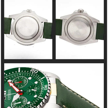 Datejust – Curved end link for Rolex bracelet, in rubber and leather, watch part, seamless connection, 21mm, 41mm