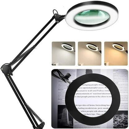 72 LED 8X/10X NEW Bright USB Magnifier 3 Colors LED Magnifier for Soldering Iron Repair/Table Lamp/Skincare Beauty