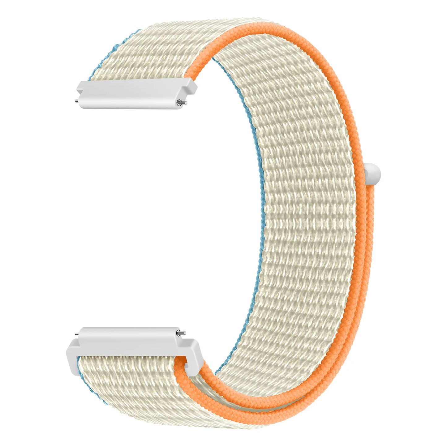 Bracelet à boucle en Nylon pour Amazfit Bip 6/5/GTS 4/3/2/2e/Mini/GTR 42mm/47mm/GTR 4/3 Pro Sport, 20mm/22mm, 2 bandes