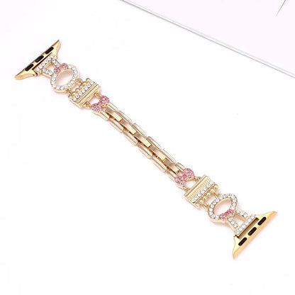 Rabbit Bracelet for Apple Watch 45mm 44mm 42mm 41mm, Bling Rhinestone for iWatch Ultra Series 9 8 SE 7 6 5