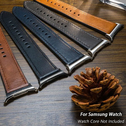 Gapless Leather Strap for Samsung Galaxy Watch 9 Ultra 47mm, compatible with Galaxy Watch 8 7 Ultra 47mm, Fast Delivery