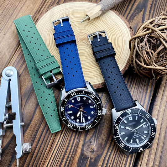 Offerta speciale cinturino in gomma a sgancio rapido 20mm 22mm, cinturino per orologio intelligente sportivo alla moda FKM per Omega Seiko Moonswatch