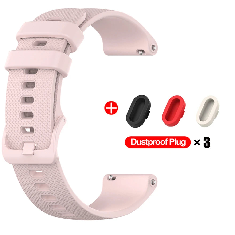 Cinturino per orologio in silicone per Garmin Venu 4/3/2/2s, 18mm 20mm 22mm, per Garmin Vivoactive 6/5/4/3/Forerunner 245