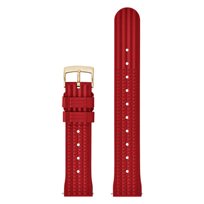 FKM – Fluororubber Waffle Watch Strap, 20mm 22mm, Universal, Waterproof, Comfortable, Sport, Quick Release