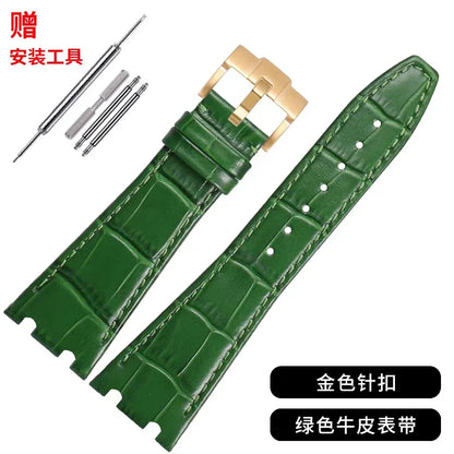Bracelet de montre en cuir véritable pour Audemars Piguet Royal Oak Offshore AP 15400/15500/26331, Bracelet de remplacement pour hommes et femmes, 26mm