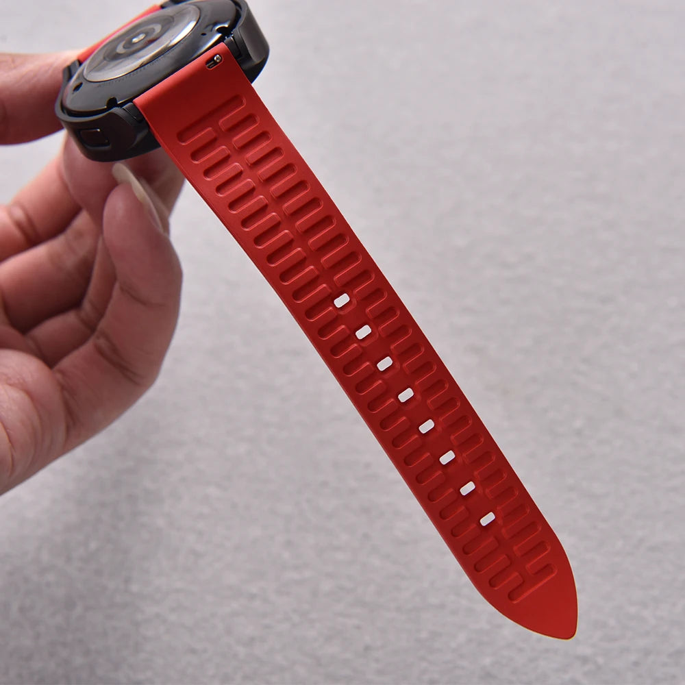 Quick Release Classic Fluoro Rubber Watch Straps, 18-19-20-21-22-23-24mm, FKM FPM, For Any Brand, Diving Watch Bands