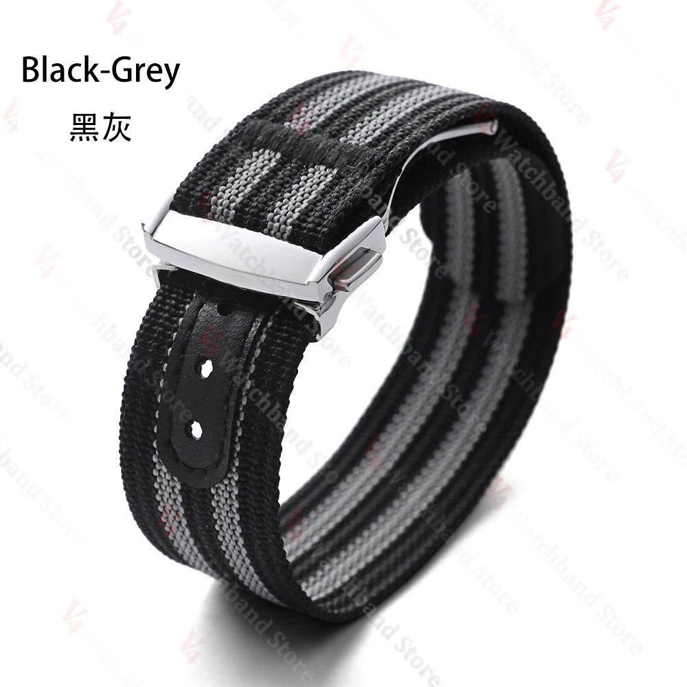 Bracelet de montre en Nylon de 20mm pour Seiko pour sangles à boucle Tudor Bracelet de montre pour Omega hommes Sport militaire Bracelet de fixation étanche