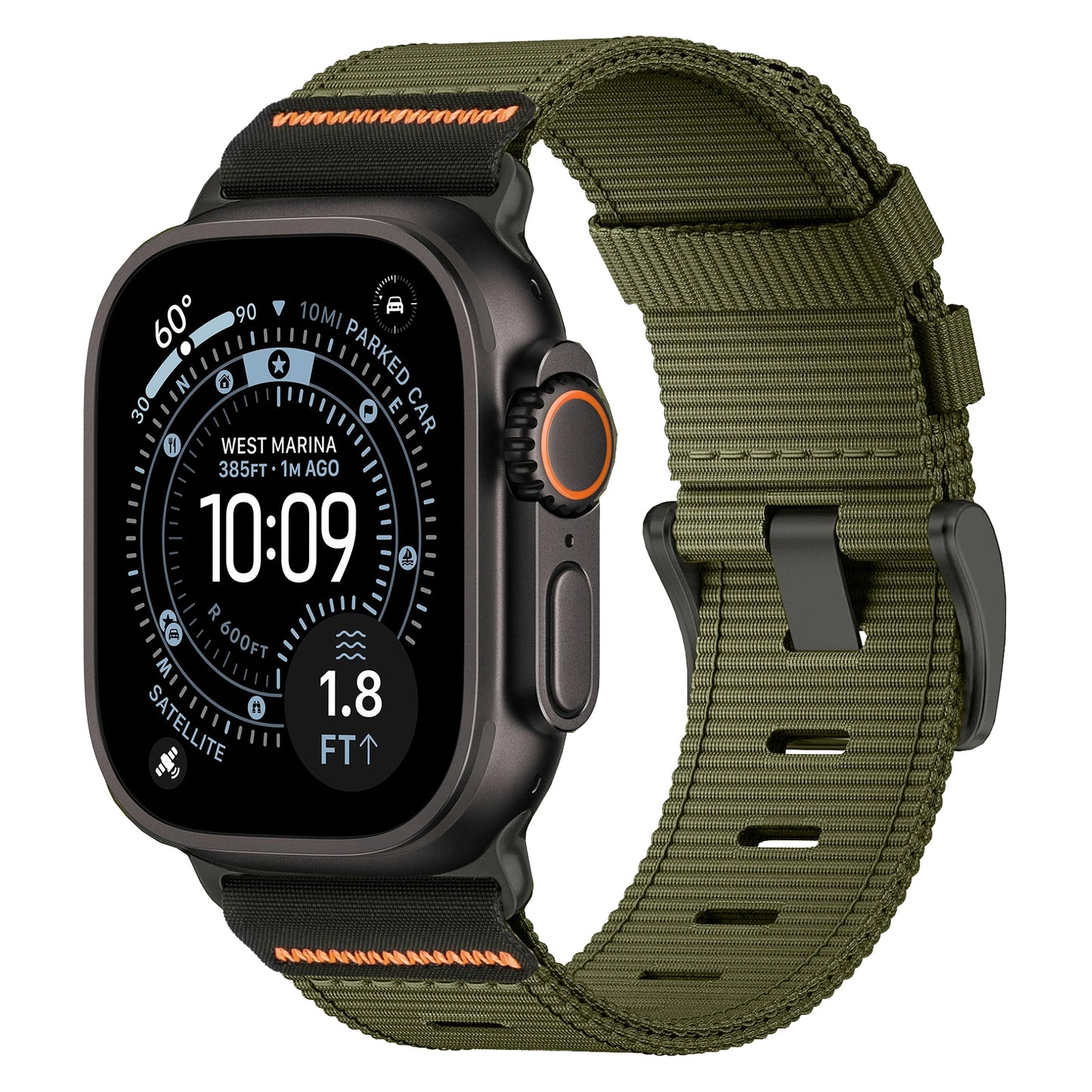 Nylon strap for Apple Watch, compatible with sizes 46mm, 42mm, 45mm, 44mm, 41mm, 40mm, 49mm, for iWatch Series 11, 10, 9, 8, SE, 7, 6, 5, Ultra, 3, 2