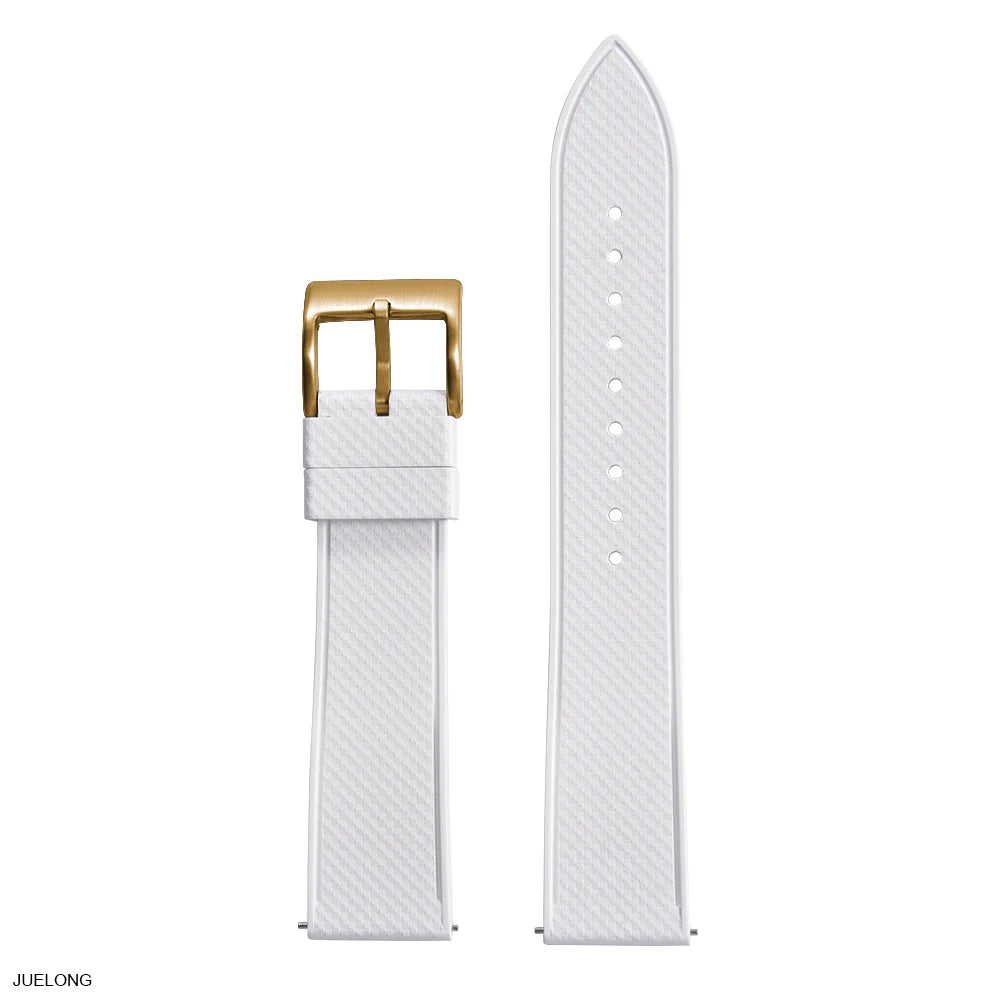 Bracelet de montre en caoutchouc mosaïque FKM de qualité supérieure 20mm 22mm bracelets de montre à dégagement rapide bracelet souple étanche de plongée