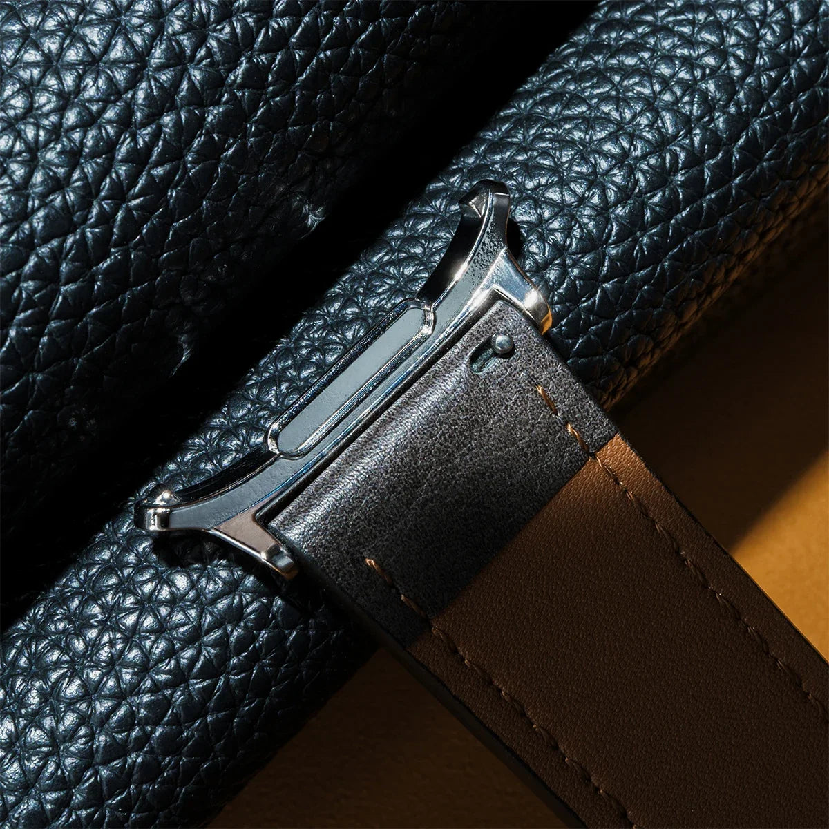 Gapless Leather Strap for Samsung Galaxy Watch 9 Ultra 47mm, compatible with Galaxy Watch 8 7 Ultra 47mm, Fast Delivery