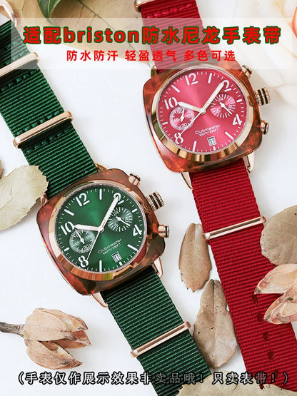High-quality universal waterproof nylon watch strap, Water mesurost, outdoor, Briston SeATM DW, SeaghydrCitizen, JO18, 20mm