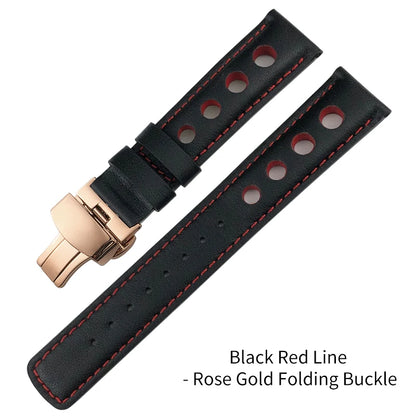 Bracelet de montre en cuir véritable pour hommes, 20mm, boucle papillon, pour Tissot T91 Racing Sports 1853 PRS516 T044
