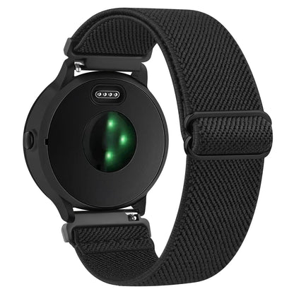 Bracelet en Nylon élastique de 18mm pour Garmin Venu 3S 2s/Vivoactive 4s/Vivomove 3S/Forerunner 265s 255s, Bracelet de Sport