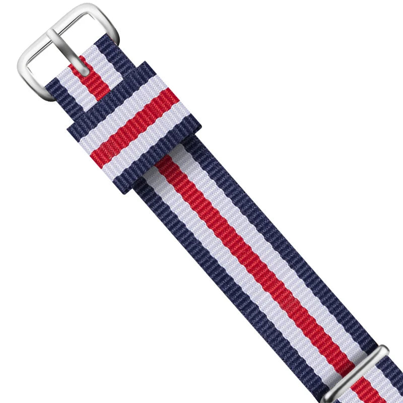 Cinturino per orologio da uomo e da donna, in nylon premium da 18mm e 20mm, color oro rosa e argento, per Daniel Wellington