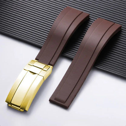 For Rolex 20mm Silicone Strap for Rolex Water Ghost Daytona Submariner, Rubber Silicone Watch Strap, Waterproof Bracelet