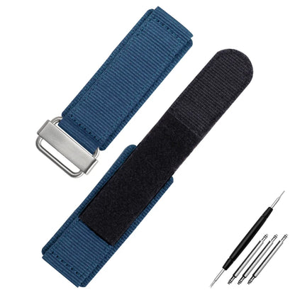Nylon Watch Strap for Breitling Bell & Ross BR-01 BR-03 Men's Thickened Nylon Watchband Erria Hook Loop Fastening Woven Belt 22mm 24