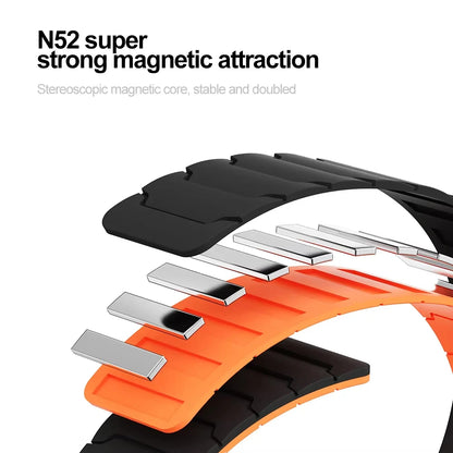 Flexible Silicone Magnetic Strap for HUAWEI Fit 4 Pro 4 3 2 1, Replacement Accessories