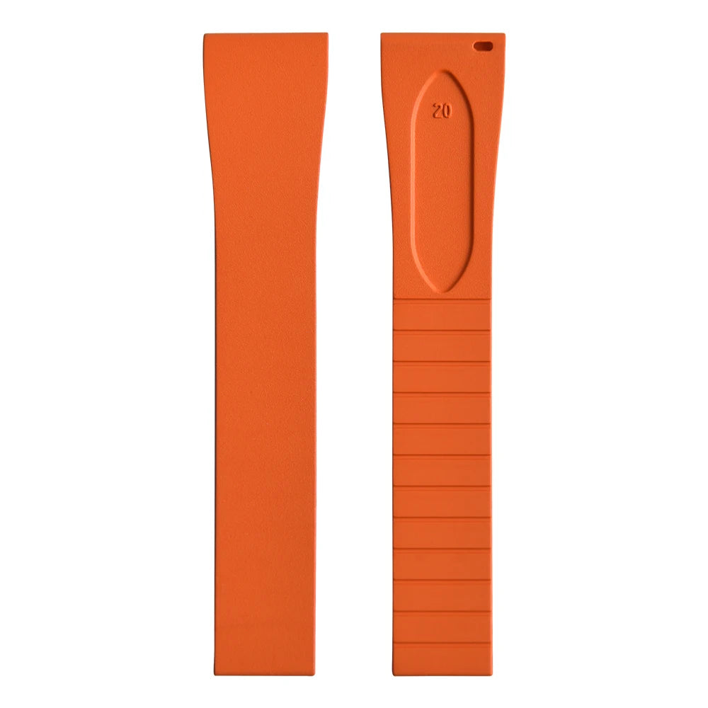 New CTS FKM watch strap 16mm 18mm 19mm 20mm 21mm 22mm quick-release butterfly clasp watch strap, CTS rubber strap for cutting to size