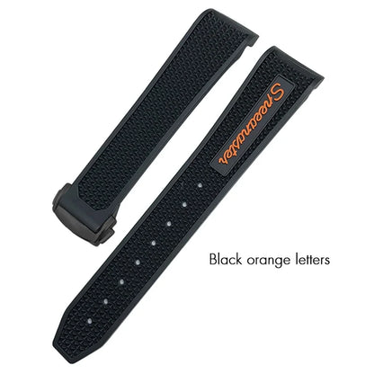 Bracelet de montre souple en caoutchouc et Silicone, 19mm 21mm 20mm, adapté à Omega Speedmaster 326, Seamaster 300, outils de Sport noirs