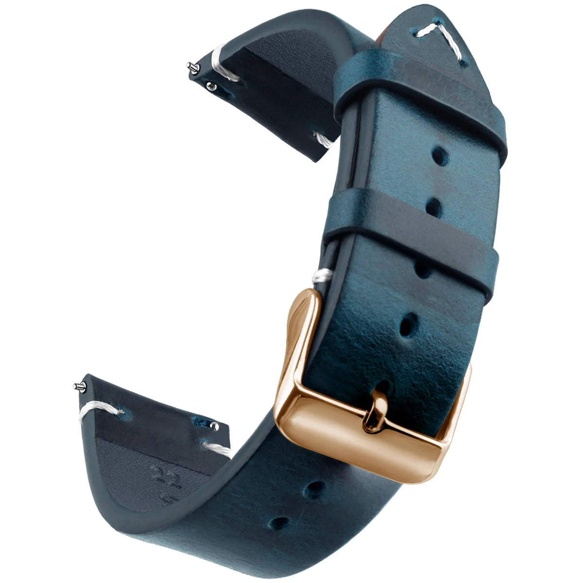 Bracelet de montre en cuir véritable de cire, bracelets de montre à dégagement rapide 18mm/19mm/20mm/21mm/22mm/24m, pour Samsung, Seiko, Oris, montre citoyen