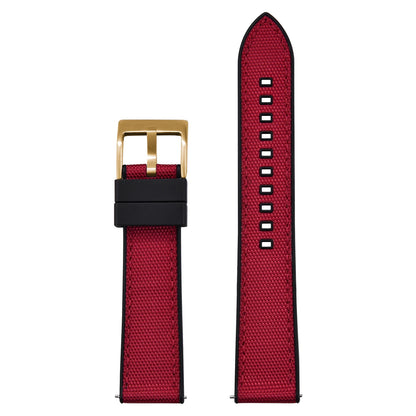 Bracelet de montre FKM en Nylon hybride de haute qualité 20mm 22mm bracelets de montre en caoutchouc fluoré en Nylon à dégagement rapide pour chaque marque montres de plongée