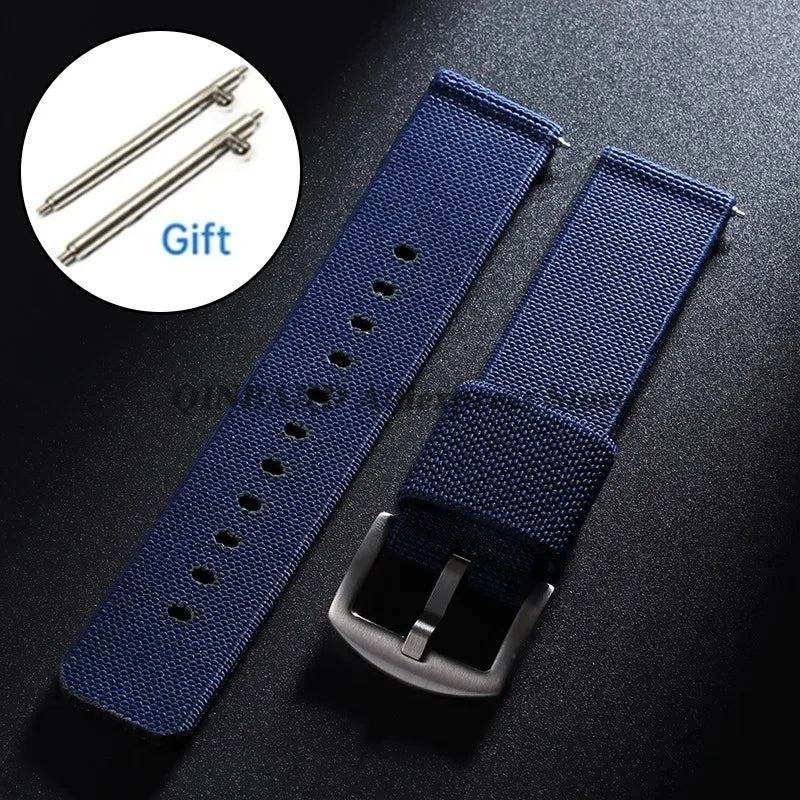 18mm 20mm 22mm 24mm Nylon Watch Strap, Woven Elastic Military Army Band, Quick Release Sport Bracelets, Soft Wrist Accessories
