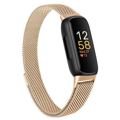 Bracelet à boucle magnétique en métal pour Fitbit Inspire 3, Bracelet de montre en acier inoxydable pour Fitbit Inspire 3
