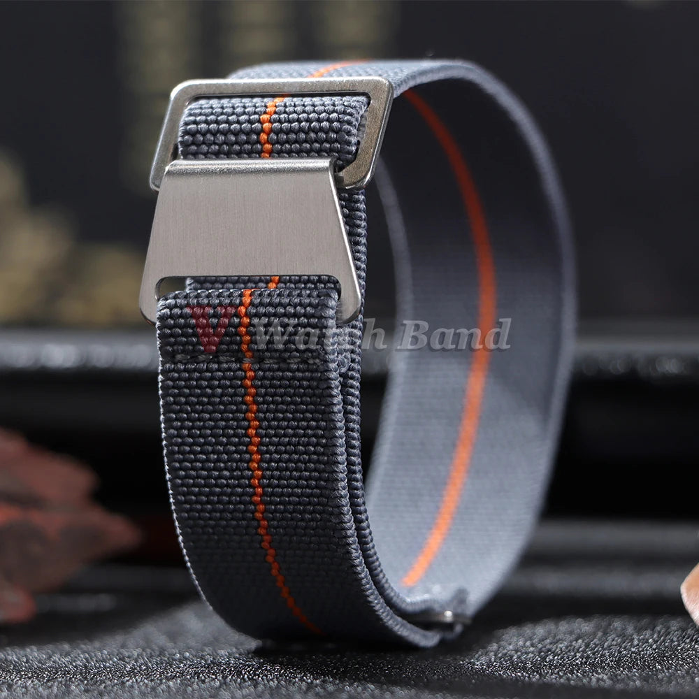 Bracelet de montre tressé en Nylon, 18/20/22mm, élastique, troupes françaises, sac de Parachute, Bracelet de Sport universel pour hommes et femmes
