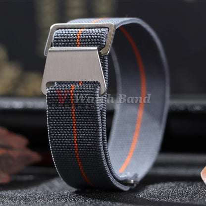 Bracelet de montre tressé en Nylon, 18/20/22mm, élastique, troupes françaises, sac de Parachute, Bracelet de Sport universel pour hommes et femmes