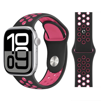 Bracelet en Silicone pour bracelets de montre Apple 46mm 44mm 45mm 40mm 41mm 42mm, Bracelet de Sport Correa iWatch série 11 10 9 SE 8 7 6 5