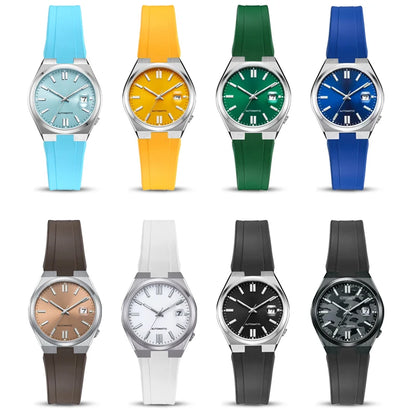FKM-Cinturino per orologio in gomma fluorurata da uomo e donna, estremità convessa speciale, a sgancio rapido, Citizen NJ0150, NJ0151, NJ0158, 9 mm