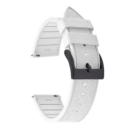 20MM 22MM supprime des bracelets de montre en caoutchouc fluoroélastomère/FKM mosaïque pour hommes femmes-bracelet de Sport étanche de remplacement à dégagement rapide