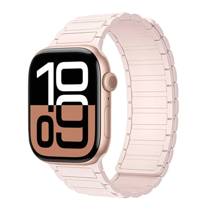 Correa con hebilla magnética para relojes Apple de 46 mm, 44 mm, 40 mm, 45 mm, 41 mm, 42 mm, correa de silicona para iWatch serie 11, 10, 9, 8, 7, 6, SE, Ultra 3