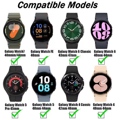 Bracelet en Silicone souple pour Samsung Galaxy Watch FE 7 6 5 4 44mm 40mm 5 Pro 45mm, pour Galaxy Watch 6 Classic 43mm 47mm