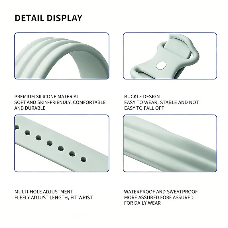Bracelet en Silicone pour Google Fitbit Air, bracelet de remplacement réglable pour Fitbit Air, accessoires de suivi d'activité physique