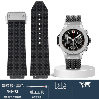 Cinturino per orologio da uomo in nylon e silicone, 20 mm, 22 mm, 24 mm, impermeabile e traspirante, in gomma, accessori