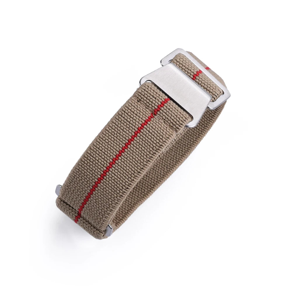 French Army Nylon Strap from the 60s, 20mm 22mm, for Parachute, Elastic, Nylon, Black, Blue, Green, Grey, Universal Fabric Watch Strap for Men