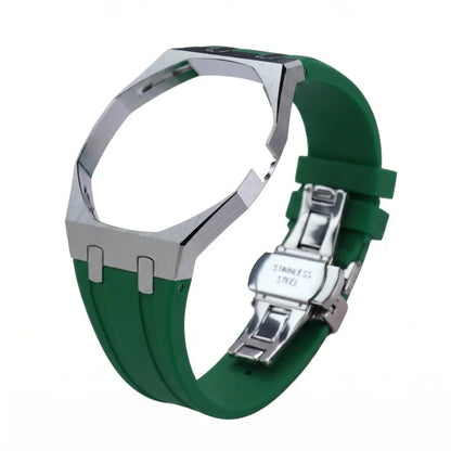 Kit de modification de bracelet en silicone et boîtier de montre en acier inoxydable pour Swatch X AP Royal Pop Pocket Changer, accessoires personnalisés pour montre