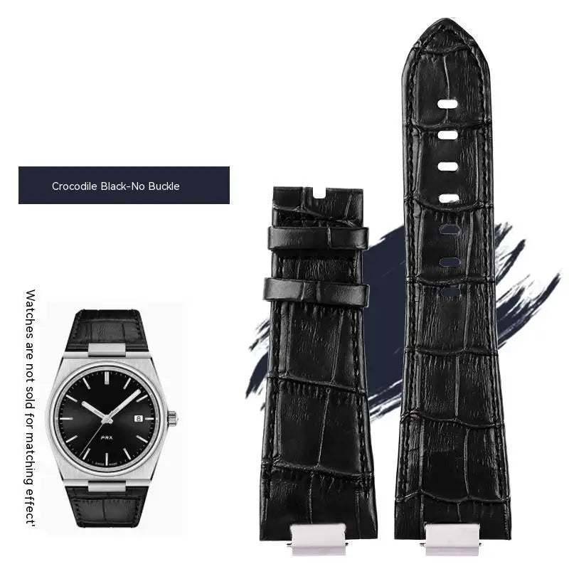 Pour Tissot 1853 Super Player PRX série T137.410/T137.407 bracelet de montre en cuir véritable T137 bracelet de montre en cuir surélevé pour hommes 12mm