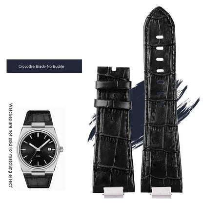 Pour Tissot 1853 Super Player PRX série T137.410/T137.407 bracelet de montre en cuir véritable T137 bracelet de montre en cuir surélevé pour hommes 12mm