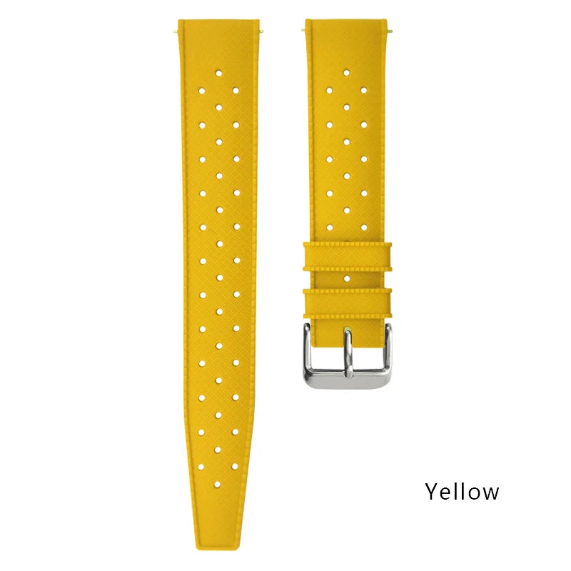 Cinturino per orologio Bubber a sgancio rapido per Oris Divers Sixty-Five Date Tissot T120 Breitling in silicone 19mm 20mm 21mm 22mm