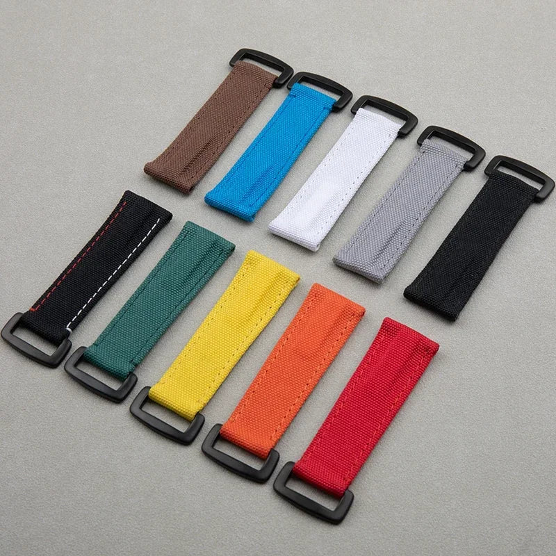 Accesorios universales, correa de reloj de tela de nailon y cuero de 22 mm, para correa Rolex, para Huawei, Tudor, Seiko, Tissot, Breitling
