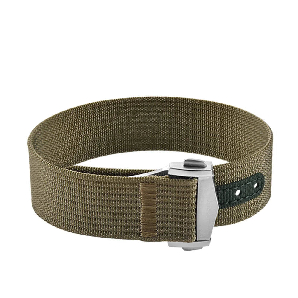 High-Quality Nylon Fluororubber 20mm Bracelet for Omega X Swatch MoonSwatch Sport, Folding Clasp Watch Strap for Seamaster 300