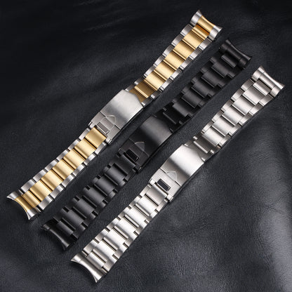 Bracelet de montre en acier inoxydable massif, argent noir, 22mm, argent brossé, or, pour Tudor Black Bay 79230 79730, Bracelet pour hommes
